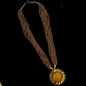 Beautiful Pendant with glimpse of ruby stone